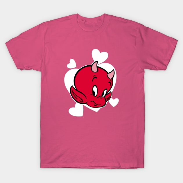 HOT STUFF - Hearts T-Shirt by ROBZILLA